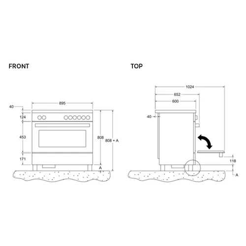 OP316MZ ETNA Inbouw oven