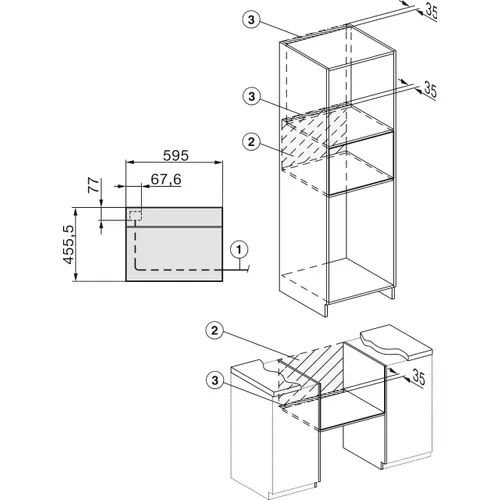 H7145BMOBSW MIELE Combimagnetron