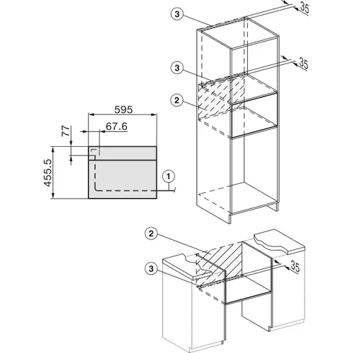 H7145BMOBSW MIELE Combimagnetron