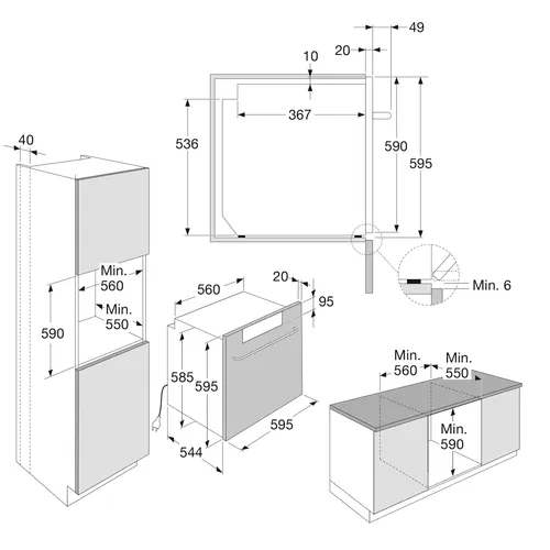 W001GIGLI AIRONE Wandschouw afzuigkap