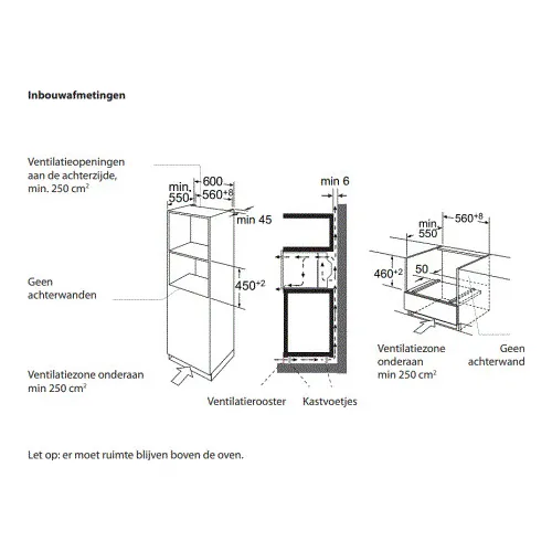 SMD6YCX02E BOSCH Volledig geintegreerde vaatwasser