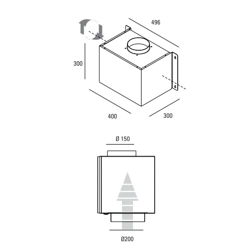 GEC225B ABK INNOVENT Externe motor tbv afzuiging