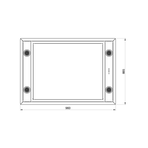 O9F5FICE LANCELLOTTI Fornuis 90 cm