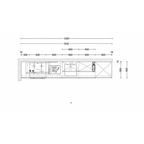 BA411673 BELLING Wandschouw afzuigkap