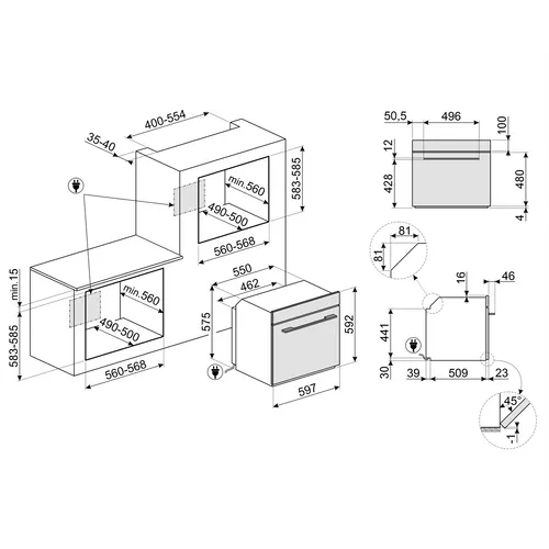 SO6102S3PB3 SMEG Stoomoven
