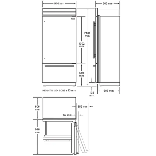 BSSA315K4SN BEKO Inbouw koelkast vanaf 178 cm