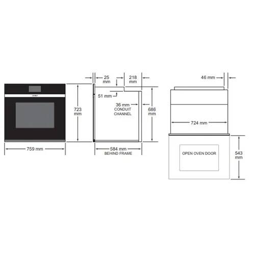 LC81KAN65 SIEMENS Wandschouw afzuigkap