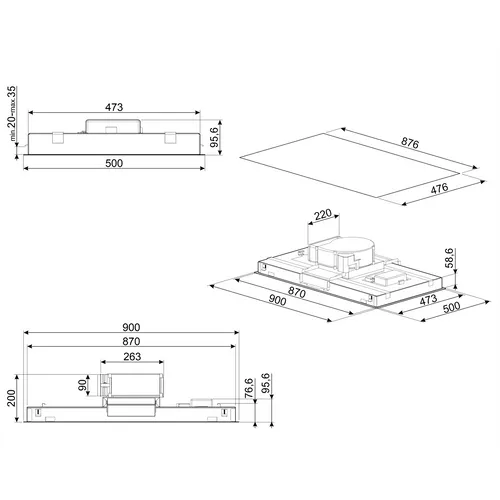 PKS27088 PELGRIM Inbouw koelkast t/m 88 cm
