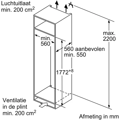 NAB6L88EF AEG Inbouw vriezer