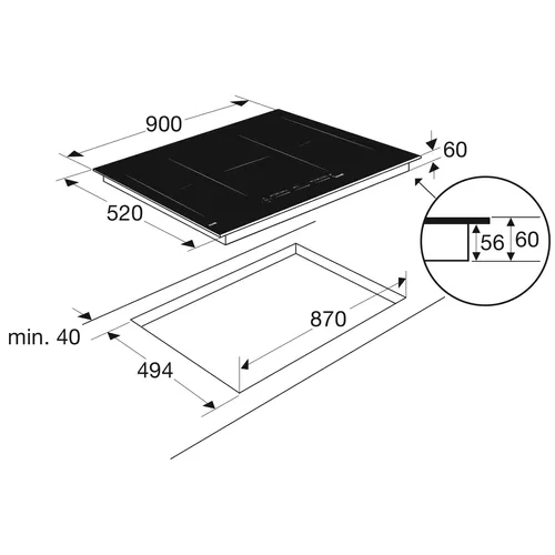 NSK5O10ES AEG Inbouw koelkast rond 102 cm