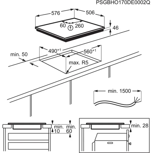 FK88401I KUPPERSBUSCH Inbouw koelkast vanaf 178 cm