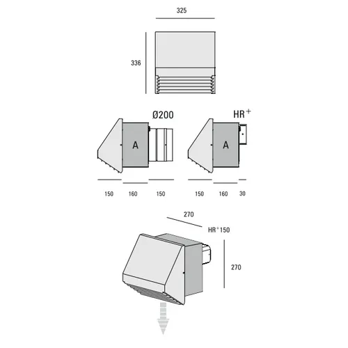 GEC225A ABK INNOVENT Externe motor tbv afzuiging