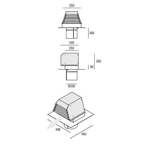 GEC146F ABK INNOVENT Externe motor tbv afzuiging